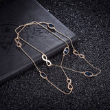 Yellow Gold Plated Necklace Chain AAA Zirconia Lobster Clasp B388