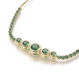 Adjustable Bracelet Slider Bracelet Gold Fuchsia Green Adjustable 8mm Z230