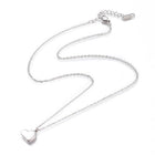 Stainless Steel Heart Pendants Necklaces Lobster 16.5" 42cm Z504