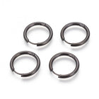 Stainless Steel Hoop Earrings Rose Gold Purple Black Huggie 1" Pin 1mm  P623