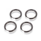 Stainless Steel Hoop Earrings Rose Gold Purple Black Huggie 1" Pin 1mm  P623