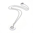 Stainless Steel Pendant Necklace Lobster Zodiac Sign Gold Silver 17.7" 2mm Z447