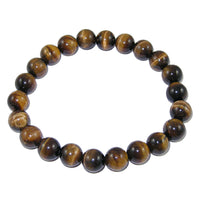 LZD Gemstone Bracelet Rose Quartz Amethyst  Tiger 5.2cm Diameter Bead 8mm P517