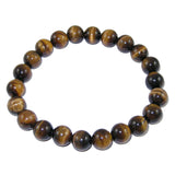 LZD Gemstone Bracelet Rose Quartz Amethyst  Tiger 5.2cm Diameter Bead 8mm P517