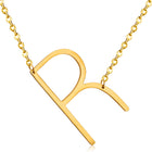 Stainless Steel Women's Unisex 18 Inch Necklace Pendant Letter Lobster Clasp S1