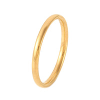 304 Stainless Steel Plain Band Rings Silver 1.5mm Z699
