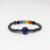 Hematite Non-Magnetic Bracelet Mens Womens Unisex Adjustable Size X19