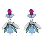 Yellow Gold Plated Earrings Chadelier  Stud Clasp L832