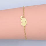201 Stainless Steel Link Bracelet Lobster Elephant Silver Gold Adjustable P255