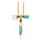 Zirconia Initial Pendants Necklaces Cable Chains Alphabet Letter Adjustable P663