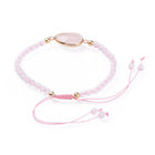 Adjustable Natural Labradorite Braided Bead Bracelets Brass Findings P509