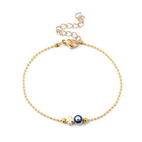 Bead Bracelet Ball Evil Eye Enamel Stainless Steel Lobster Gold Star Heart Z150