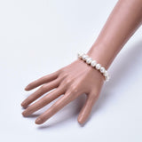 Natural Pearl Beads Stretch Bracelets 2"(5.2cm)  6-10MM Pear Size P507