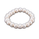 Natural Pearl Beads Stretch Bracelets 2"(5.2cm)  6-10MM Pear Size P507