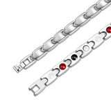 Stainless Steel Panther Chain Watch  Bracelet Watch Clasp Silver Color 7.8" A136