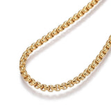 Adjustable Stainless Steel Slider Bracelet Bolo Slider Bead Gold 9.5" 2.5mm A108