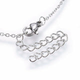 Stainless Steel Set Pendant Necklace Earring Bracelet Heart Gold Silver 17" P679