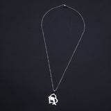 Stainless Steel Pendants Necklace Lobster Heart Dolphin Silver 17.7" 1.5mm Z619