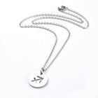 Stainless Steel Pendant Necklace Lobster Zodiac Sign Gold Silver 17.7" 2mm Z447