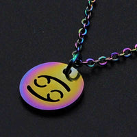 Stainless Steel Pendant Necklace Lobster Zodiac Sign Aries Adjustable 1.5mm P69