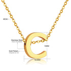 Stainless Steel Women's Unisex 18 Inch Necklace Pendant Letter Lobster Clasp S3