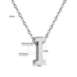 Stainless Steel Women's Unisex 18 Inch Necklace Pendant Letter Lobster Clasp S3