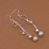 Sterling Silver Drop Dangle Chandelier Hook Earrings L11