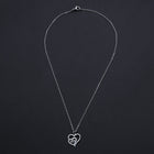 Mother's Day Stainless Steel Pendant Necklace Lobster Heart Mom 15.7" 1.5mm P49