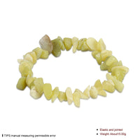 ful Gemstone Chips Stretch Turquose Jade Quartz Aventurine Bracelet P280