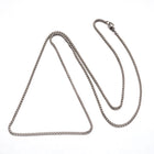 Stainless Steel Box Chain Necklace Lobster Clasp Gunmetal Black 29" 2mm P105