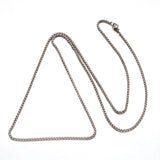 Stainless Steel Box Chain Necklace Lobster Clasp Gunmetal Black 29" 2mm P105