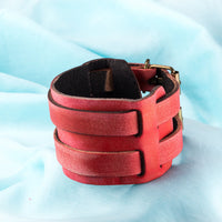 Leather Bracelet Colors 11 Inches 51MM Belt buckle  L465