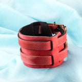 Leather Bracelet Colors 11 Inches 51MM Belt buckle  L465