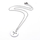Stainless Steel Pendant Necklace Lobster Zodiac Sign Gold Silver 17.7" 2mm Z447