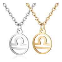 Stainless Steel Pendant Necklace Lobster Zodiac Sign Gold Silver 16.3" 2mm Z578