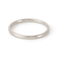 304 Stainless Steel Plain Band Rings Silver 1.5mm Z699