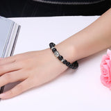 Antique Silver Plated Bracelet Adjustable Size  8MM No Clasp L540