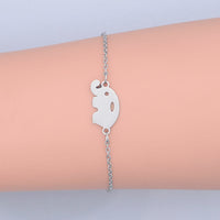 201 Stainless Steel Link Bracelet Lobster Elephant Silver Gold Adjustable P255