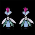 Yellow Gold Plated Earrings Chadelier  Stud Clasp L832