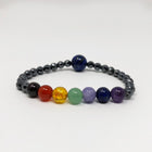 Hematite Non-Magnetic Bracelet Mens Womens Unisex Adjustable Size X19