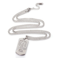 Stainless Steel Initial Pendant Necklace Lobster Chain Alphabet Letter 27" A385