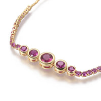 Adjustable Bracelet Slider Bracelet Gold Fuchsia Green Adjustable 8mm Z230