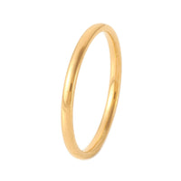 304 Stainless Steel Plain Band Rings Gold Silver Z738