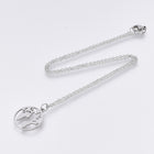 201 Stainless Steel Pendant Necklaces Cable Chains Earth Silver Gold 15.7" P665