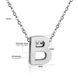 Stainless Steel Women's Unisex 18 Inch Necklace Pendant Letter Lobster Clasp S3