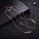 Yellow Gold Plated Necklace Chain AAA Zirconia Lobster Clasp B387