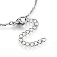 Stainless Steel Pendant Necklaces Rhinestone Handcuffs Gold Silver 17.3"  P657