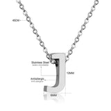 Stainless Steel Women's Unisex 18 Inch Necklace Pendant Letter Lobster Clasp S3