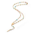 Stainless Steel Rosary Bead Necklace Enamel Evil Eye Virgin Mary Cross 18" P31