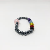 Hematite Non-Magnetic Bracelet Mens Womens Unisex Adjustable Size X19